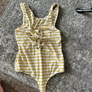 Striped bodysuit